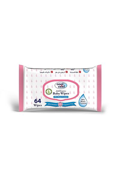COOL & COOL Baby Wipes Ultra Sensitive 64 pcs