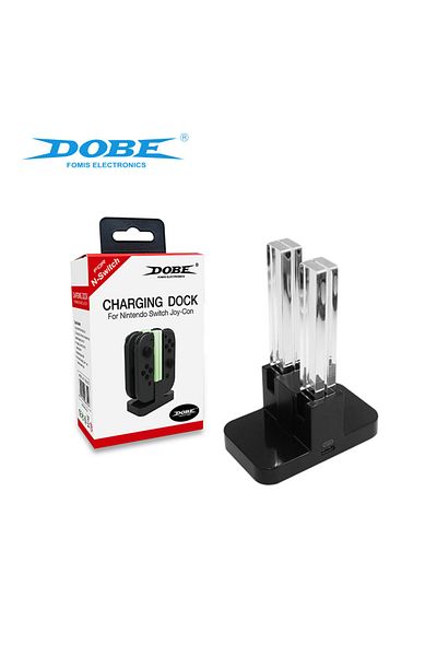 Choice black 4 In 1 LED Charger Stand Dock Station Indicater For Nintendo Switch NS For Joy-Con Controller