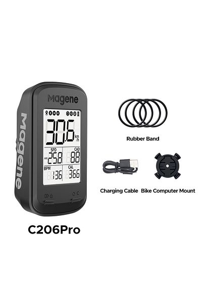 Magene C206Pro Black Magene C206 Pro Bike Computer Wireless GPS Speedometer Waterproof Road MTB Bicycle Blu