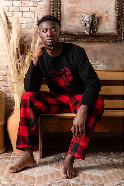 Sude Ανδρικό Σετ Πιτζάμες Winter Fleece A100/11 - 1 Τεμάχιο