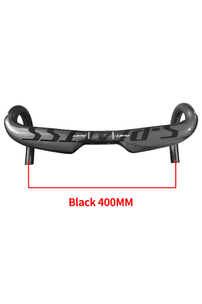 Choice مقود دراجة من الكربون الأسود مقاس 400 مم، مقاس 400/420/440 مم، مقود در...