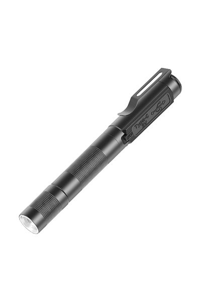 Choice Lithium Ion Battery ZOOM black WHITE USB Rechargeable Mini Flashlights Clip Pocket Medical Penlight