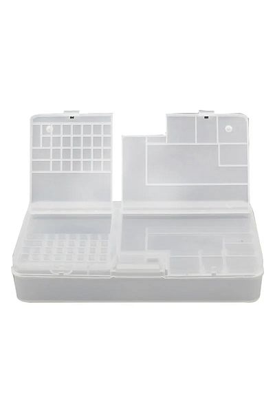 Choice Transparent Gray Transparent Plastic Storage Box with Grid for Electronic Components Small Screws To