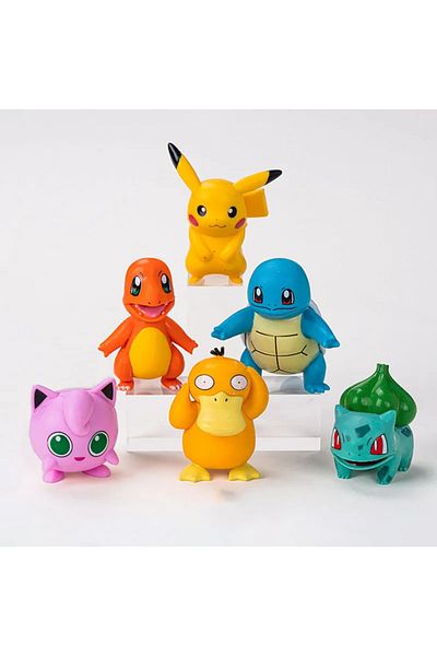 Miniso 5 Pcs 13pcs/set Pokemon Cake Anime Figure Pikachu Party Happy Birthday Pokemon Cake Decoration Suppl