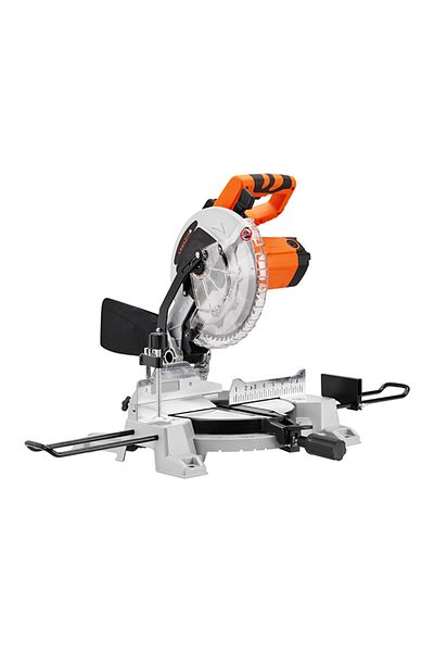Lawazim 2000W Miter Saw – 255mm Blade Sliding Compound Saw, Adjustable Angle, Dust Bag, Blade Guards