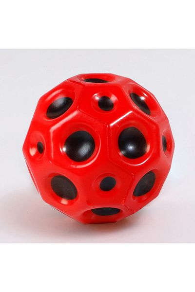 Choice 1pc Red Hole Ball Soft Ball Anti Falling Children's Extreme Elastic Ball High Elastic Ball Outdoor P