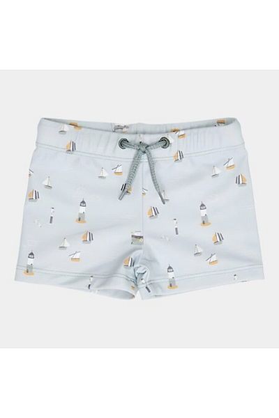 Little Dutch - Slip de baie cu protecție UV pentru băieți, Sailors Bay Olive, mărimea 74-80