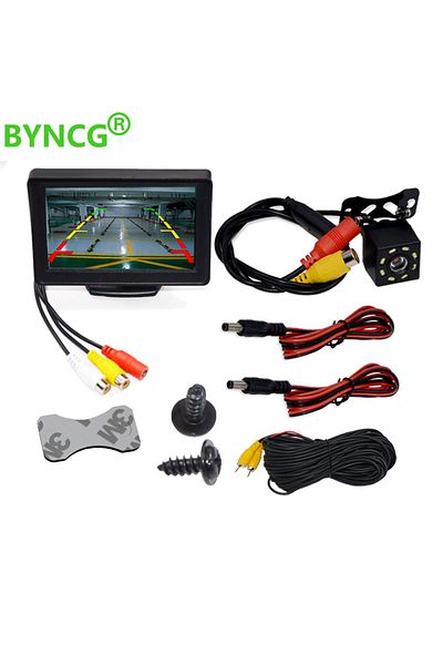 Choice 4.3 monitor camera Parking Car Rear View Camera Wide Degree 4.3 Inch TFT LCD Color Display Monitor