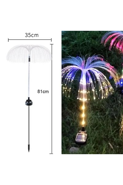 Choice None Color and Warm White LED Solar Jellyfish Garden Lights Outdoor Waterproof Yard Balcony Pathway