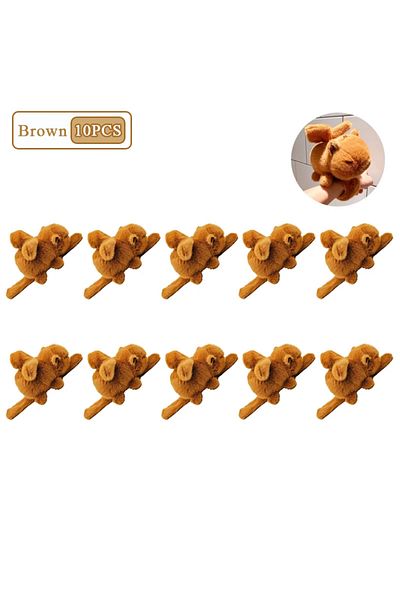 Choice Brown-10PCS 1-10PCS Rytanda Capybara Clap Circle Toys Capybara Plush Hand Ring Fun Pop Circles Kids