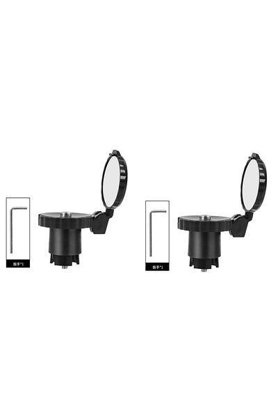 Choice 2pcs A 1/2pcs Bicycle Rearview Mirror Adjustable Rotate Cycling Handlebar Led Warning Light Rear Vie