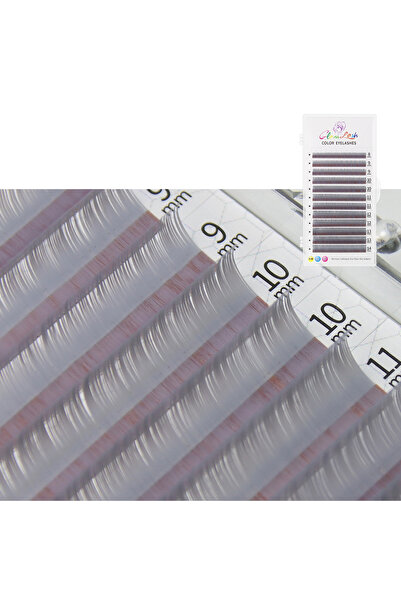 Choice6 8-14mm MIX 0.07mm C Morandi Gray GLAMLASH Colored Lashes Literary Morandi Grey Individual Natural Fa