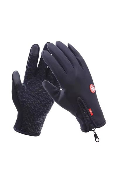 Choice XXL Classic Black Warm Winter Motorcycle Gloves for Men And Women Waterproof Thermal Touchscreen Com