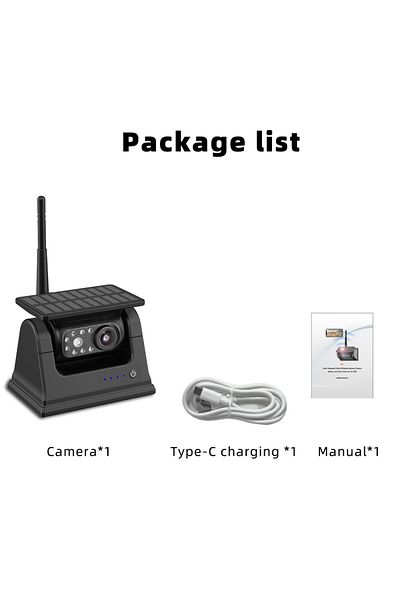 Choice WIFI Camera QXNY WiFi Solar Wireless Rear View Backup Camera IR Night Vision Waterproof Strong Magne