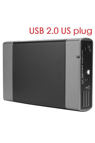 Choice USB2.0 US plug 5.25 inch USB 2.0/USB 3.0 SATA External Optical Drive Case Enclosure Box Adapter For