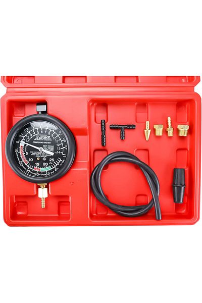 Choice Engine Vacuum Pressure Tester, Car Engine Vacuum Fuel Pump&Vacuum Tester Gauge Carburetor Pressur...