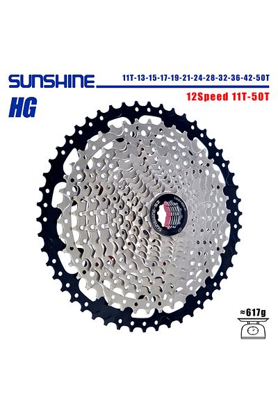 Choice 12Speed 11-50T SR SUNSHINE Bicycle Cassette Black Mountain Bike Freewheel 8/9/10/11/12 Speed HG flyw