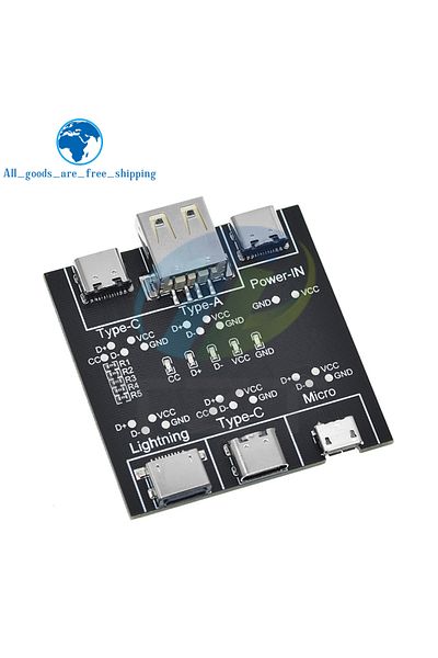 Choice DT3 Data Cable Detection Board Type-C Micro USB C Cable Tester Short Circuit On Off Switching Dia...