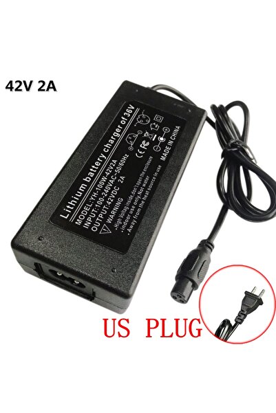 Choice1 شاحن بطارية ليثيوم عالمي بقابس أمريكي، تيار مستمر 42 فولت، 2 أمبير، م...