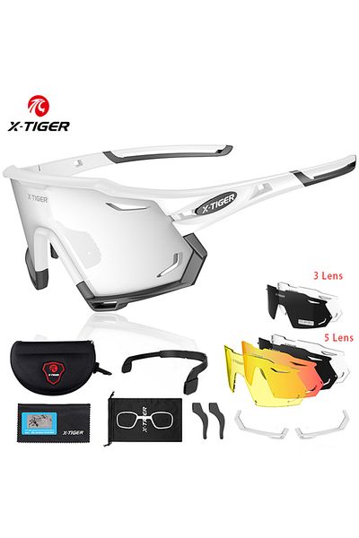 Choice 3 Lens X-YJ-XTS06 X-TIGER Cycling Sunglasses UV400 Protect Cycling Glasses Sports Polarized Men Bicy