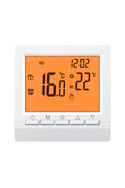 Choice Orange backlight MINCO HEAT Programmable Gas Boiler Heating Temperatur...