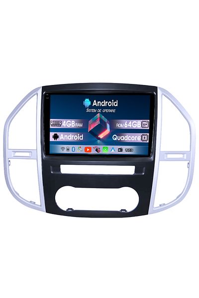 navi-it Dedicated navigation Mercedes Vito 2016-2019, 4GB RAM 64GB ROM, Quad Core, 9" Display 1K, Android 14