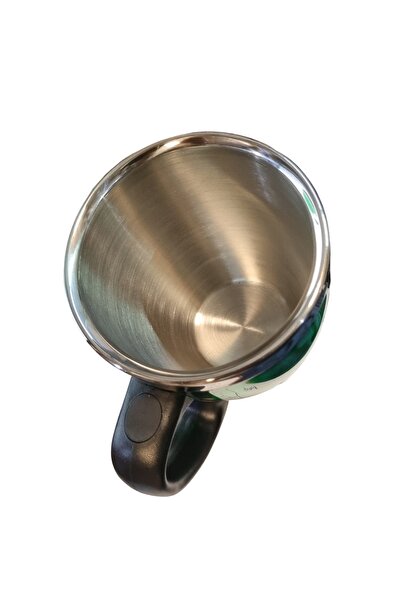 Biki 450ml Double Wall Outer Plastic Inner Stainless Steel Travel Coffee Mug with Handle