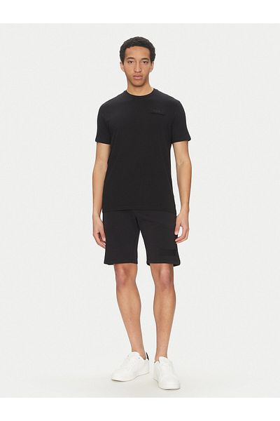 PAUL&SHARK Men's Crew Neck Short Sleeve Regular Fit Cotton Black T-Shirt 25411043A-011