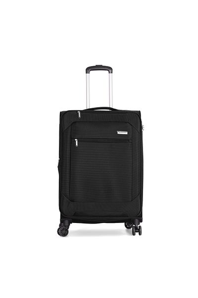 Giordano Softside Luggage Trolley Bag 3 pcs Set-Size (31-27-19-inch)Black
