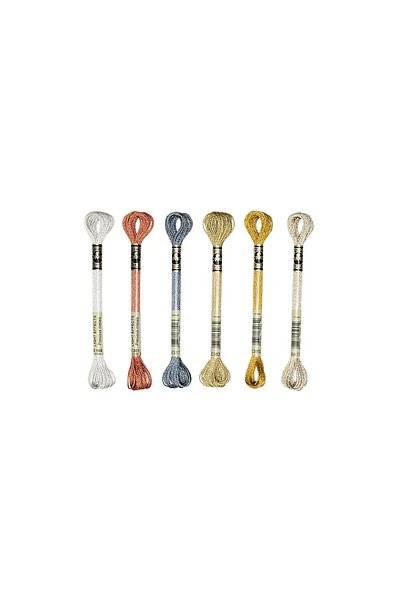 Dmc Muline Light Effect 6 Thread Set - Metallic Colors