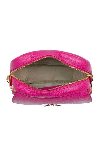 Toro Nero Geantă de damă din piele naturală fuchsia Eleonora
