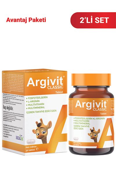 Argivit 2 L-Arginine, Multivitamin, Multimineral 30 Tablets