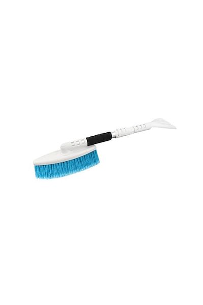 motor starter Short-handled, extendable aluminum snow and ice scraper with rotating brush