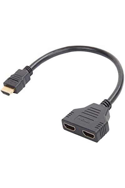 Others HDMI Cable - 1-in-2-out Splitter Male to Dual Female Dual Direction for HD LED LCD TV Supports Same