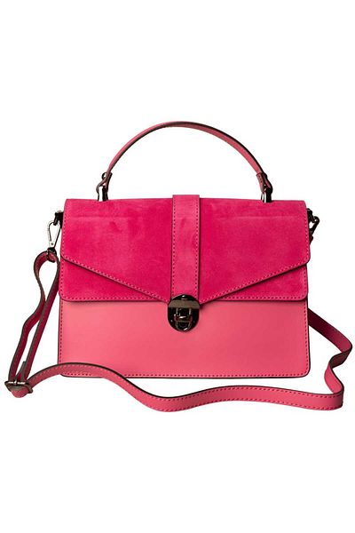 Toro Nero Geantă de damă din piele naturală fuchsia Cristor