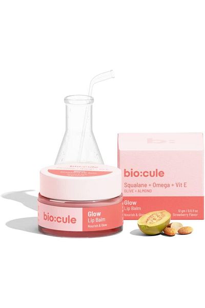 Biocule Glow Lip Balm : Squalane + Omega + Vit E 12gm