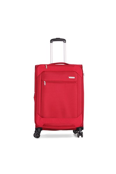 Giordano Softside Luggage Trolley Bag 3 pcs Set-Size (31-27-19-inch)RED