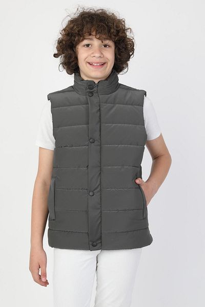 ASYAKİDS CLUB Boy's Nova Fabric Pocket Lined Seasonal Premium Vest