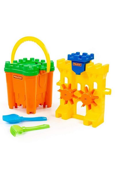Polesie Castle Sand Mill Castle Bucket Maxi Sifter Shovel Rake Watering Pot Sand Molds