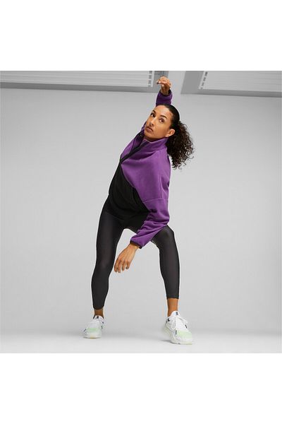 Puma Womens Fit Training Polar Fleece Top - Purple