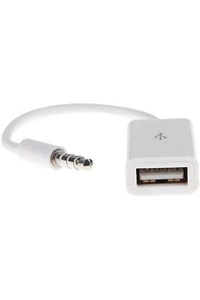 Generic Audio Adapter Cable AUX Male 3.5mm to USB 2.0 Female for Car MP3