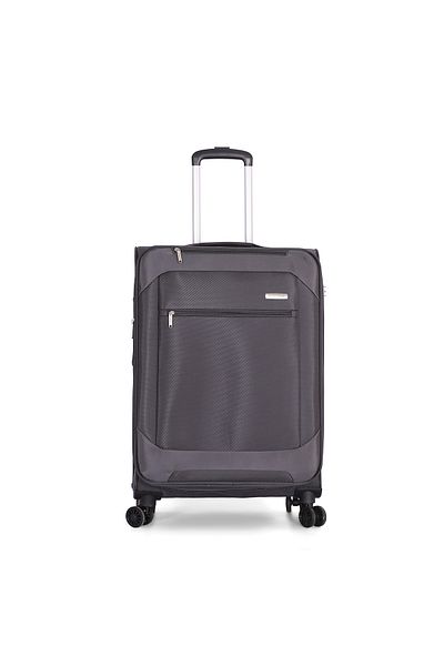 Giordano Softside Luggage Trolley Bag 3 pcs Set-Size (31-27-19-inch)GREY