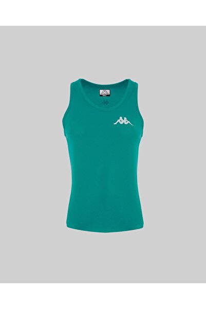 Kappa Survivor Woman Poly Tank 5 Kadın Yeşil Regular Fit Atlet