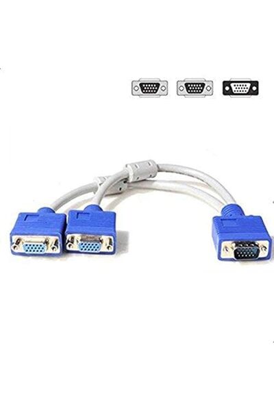 Generic VGA Splitter 15 Pin Male to 2 Female