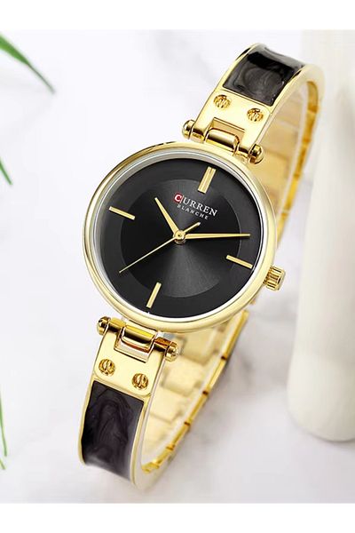Curren 9058 Women Quartz Movement Watches Ladies Simple Bracelet Wrist Watches