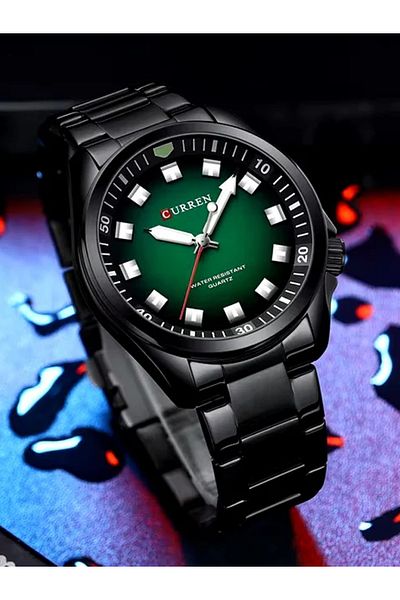 Curren New Model Men's Analog Quartz Wristwatch, Stainless Steel Bracelet