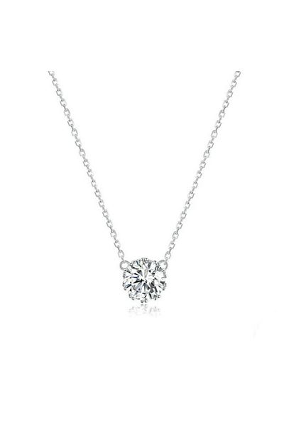 delis Lantisor argint 925, JW638, model clasic cu zirconiu, placat cu rodiu