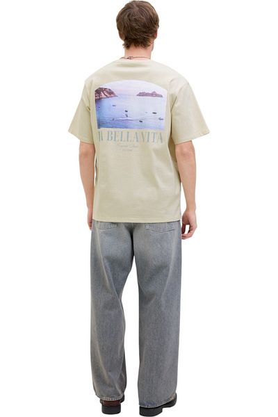 Jack & Jones Tricou JACK &JONES Hydra Photo - 12276825-Antique White