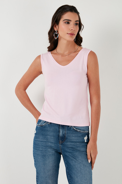 Lela Slim Fit V λαιμόκοψη Χοντρό λουράκι 2 Πακέτο Μπλούζα ΜΠΛΟΥΖΑ 5864384S2