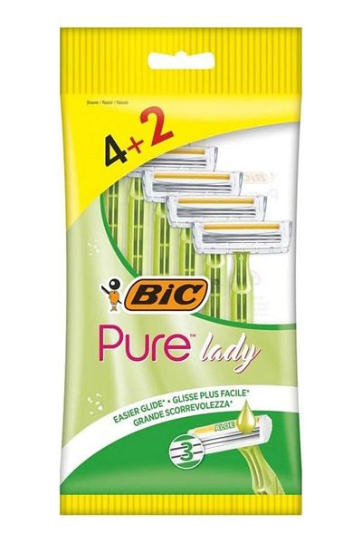 Bic pure3 razors pouch (pack of 6)